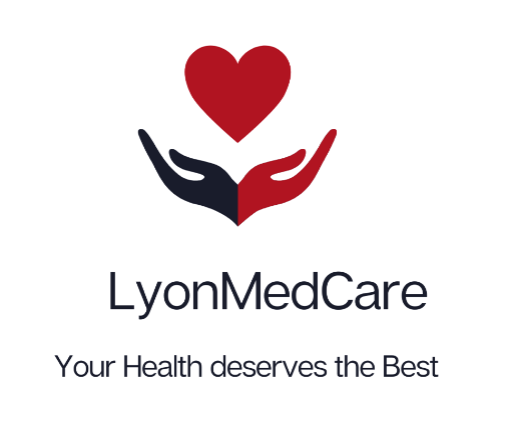 logo LYONMEDCARE et slogan: Your Health deserves the Best
